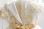 Champagne Lace & Tulle Flower Girl Dress (2)1
