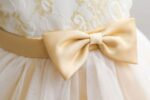 Champagne Lace & Tulle Flower Girl Dress (3)
