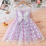 Butterfly Fairy Dress with Adjustable Straps & Wings (4)