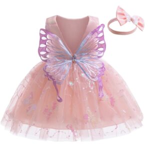 Enchanted Butterfly Fairy Dress with Attached Wings (1)