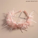 Pink Tulle Flower Headband (5)