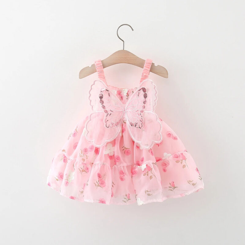 Pretty Pink Rose Fairy Dress (1)