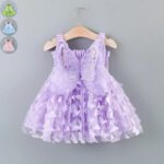 Enchanting-Butterfly-Fairy-Dress-with-Attached-Wings 10 Girls lilac butterfly fairy dress with sequin wings, ruched straps and layered butterfly tulle skirt