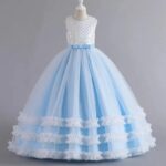 Light Blue Pastel Princess Ball Gown with Sequin Bodice (3)