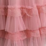 Pink Princess Ball Gown with Pearl-Adorned Bow (6)