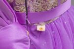 Purple Dazzling Gold Sequin Ball Gown for Special Occasions (8)